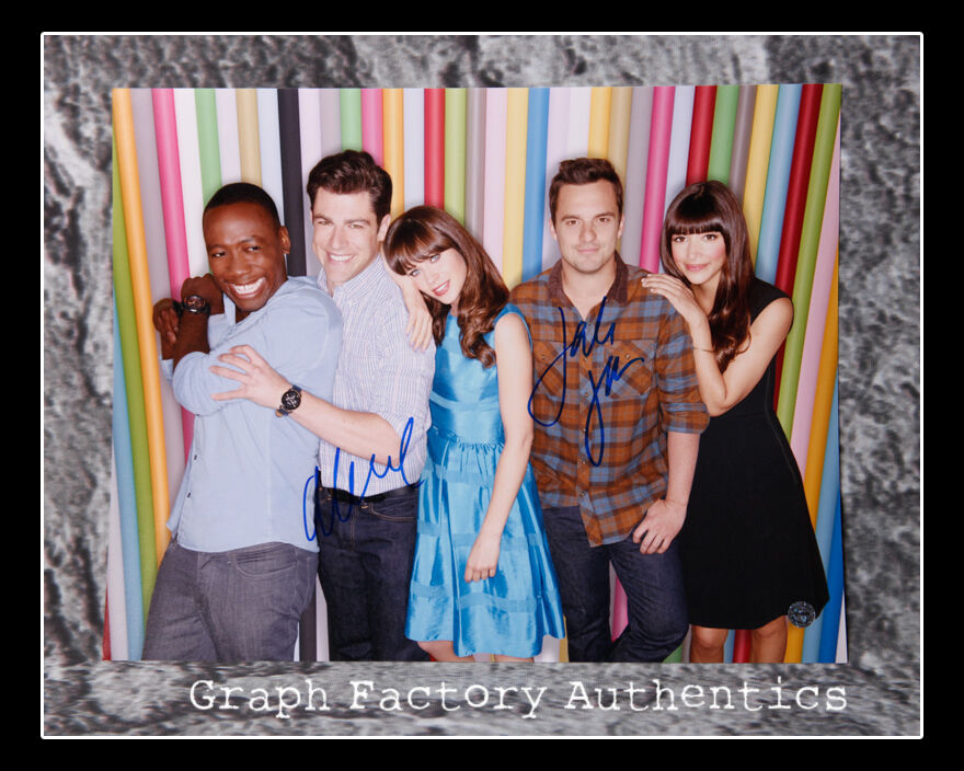 GFA New Girl * JAKE JOHNSON & MAX GREENFIELD * Signed 11x14 Photo Poster painting J1 PROOF COA