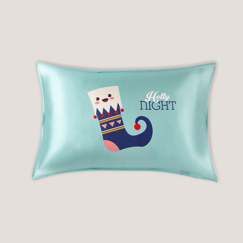 Cute Sockies Single Side Silk Pillowcase Details