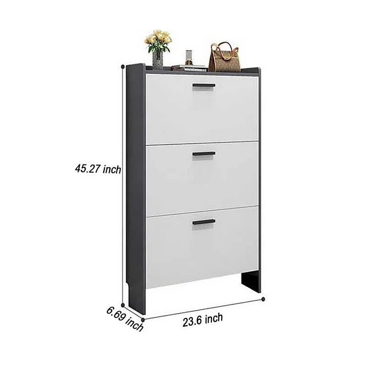 Ultra-Thin Tipping Shoe Cabinet