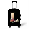 Stretch Printed Suitcase Cover Washable Luggage Protector Fits 18-32 Inch Luggage Letter pattern