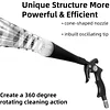 Sxnmmweu High Pressure Car Cleaning Gun - Lnterior Detailing Cleaning Gun, Dust Removal Air Gun, with 2 Replaceable Nozzles, Air Blaster for Car Detailing