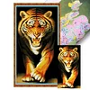 (Stamped/Counted) King Of Beasts - 14CT Cross Stitch 45*84cm/17.72*33.07in (Big Size)