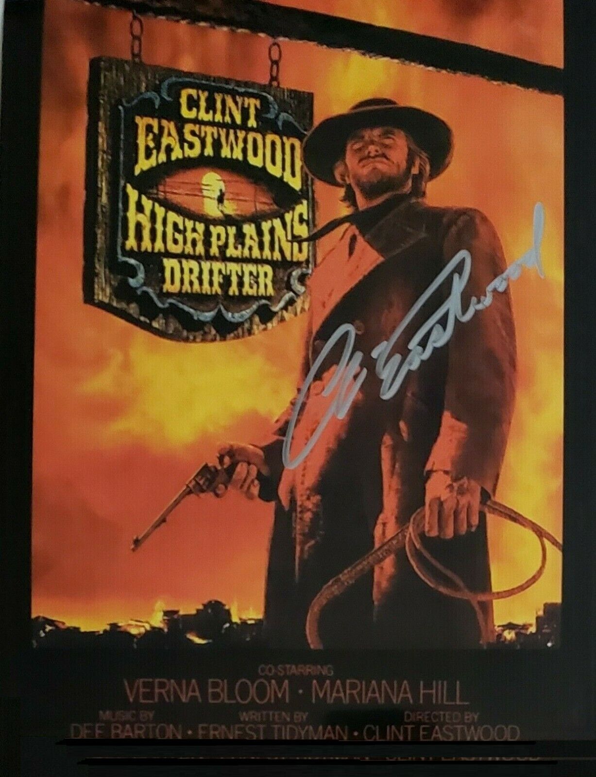 Clint Eastwood Autographed Signed 8x10 Photo Poster painting ( High Plains Drifter ) REPRINT