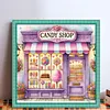 Purple Candy Shop-11CT Stamped Cross Stitch 40*40cm/15.75*15.75in
