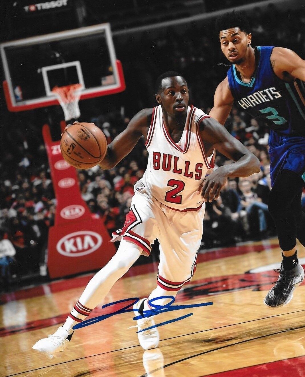 Jerian Grant signed Chicago Bulls 8x10 Photo Poster painting autographed 3