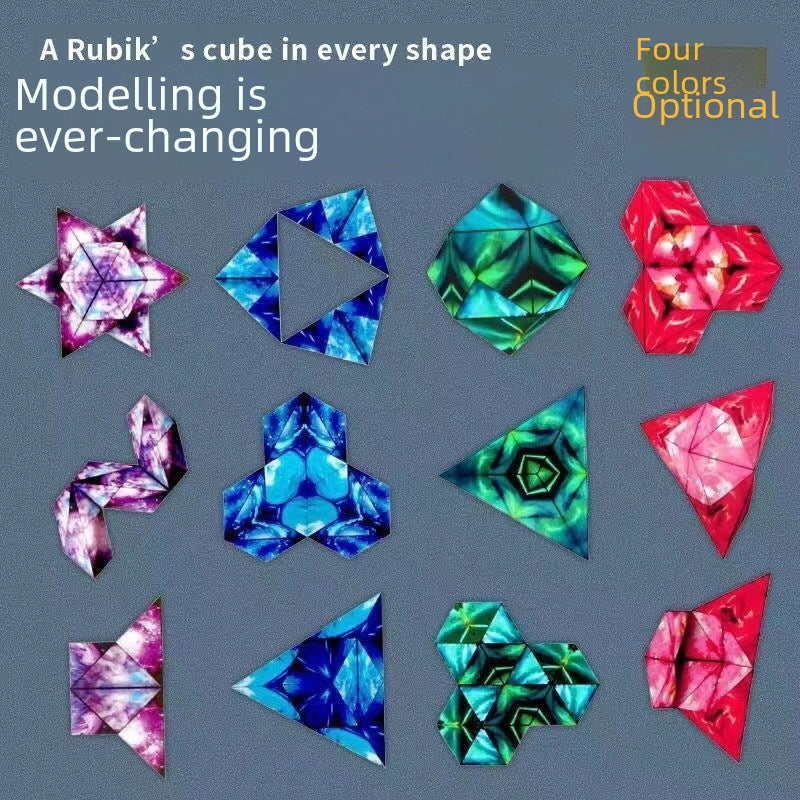 Three-dimensional Geometric Magnetic Magic Cube Magnetic Geometric Building Blocks Decompression Decompression 3D Toy Deformation Puzzle