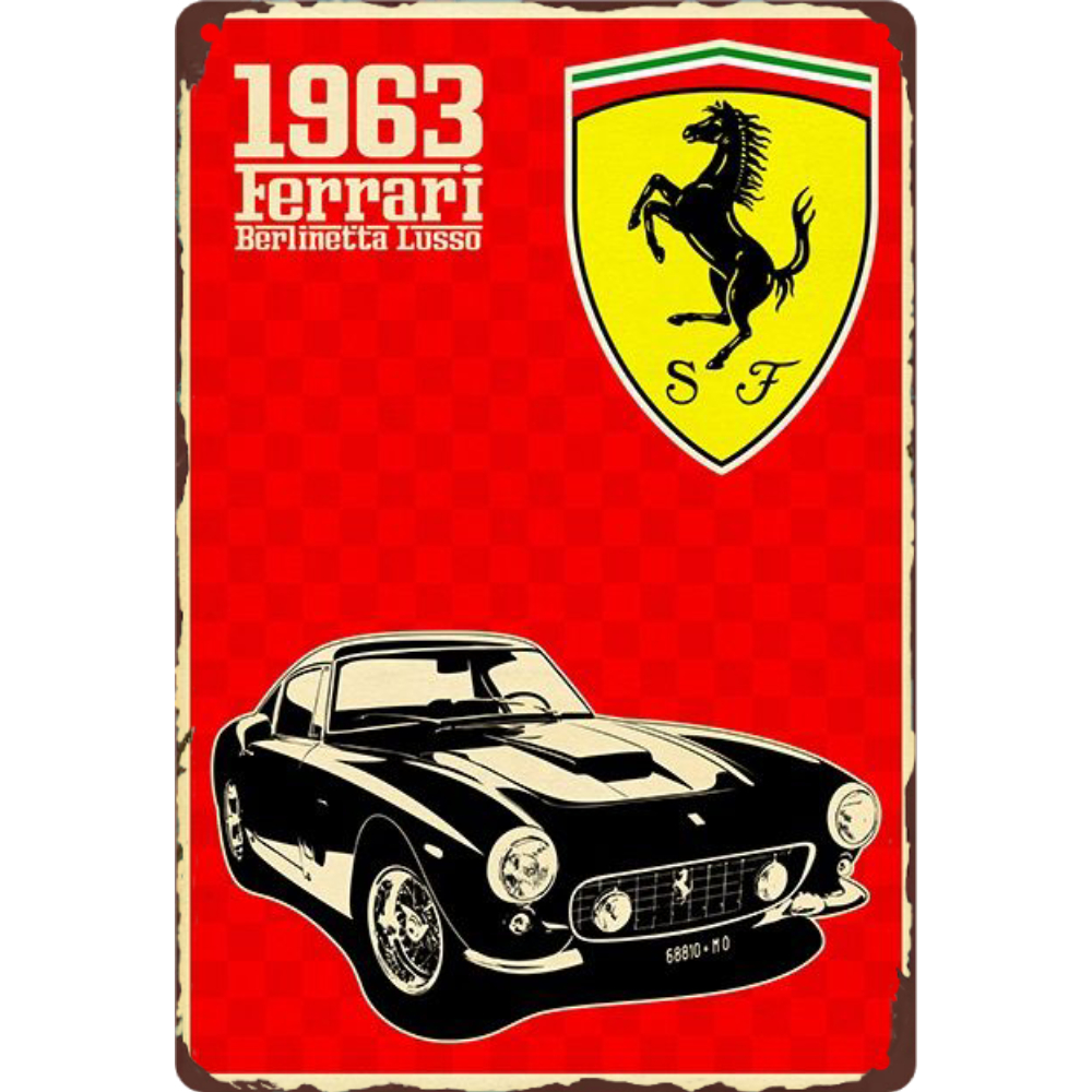 1963 Ferrari - Metal Tin Signs(8*12Inch/12*16Inch)