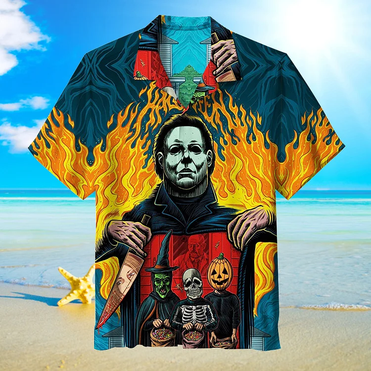 Halloween Crazy Night|Unisex Hawaiian Shirt