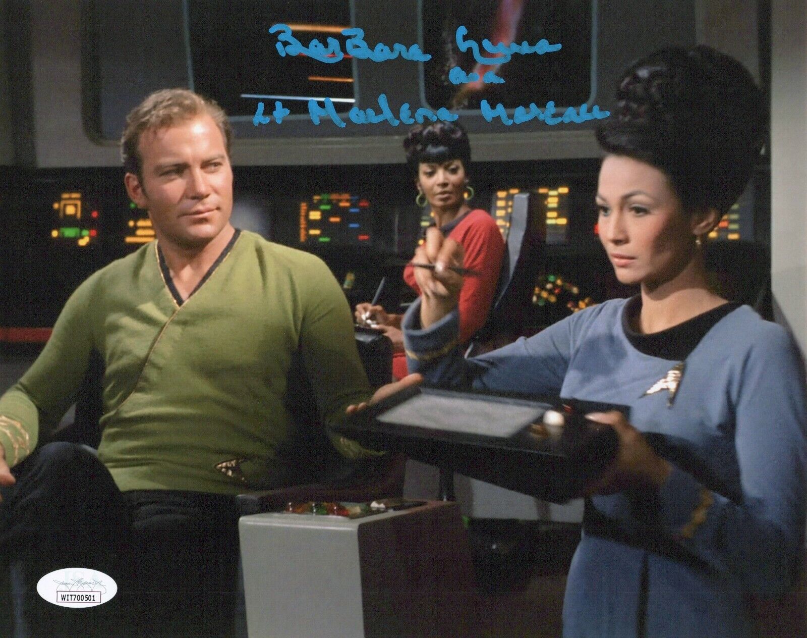 BARBARA LUNA Signed 8x10 STAR TREK ORIGINAL SERIES Photo Poster painting Authentic Auto JSA COA