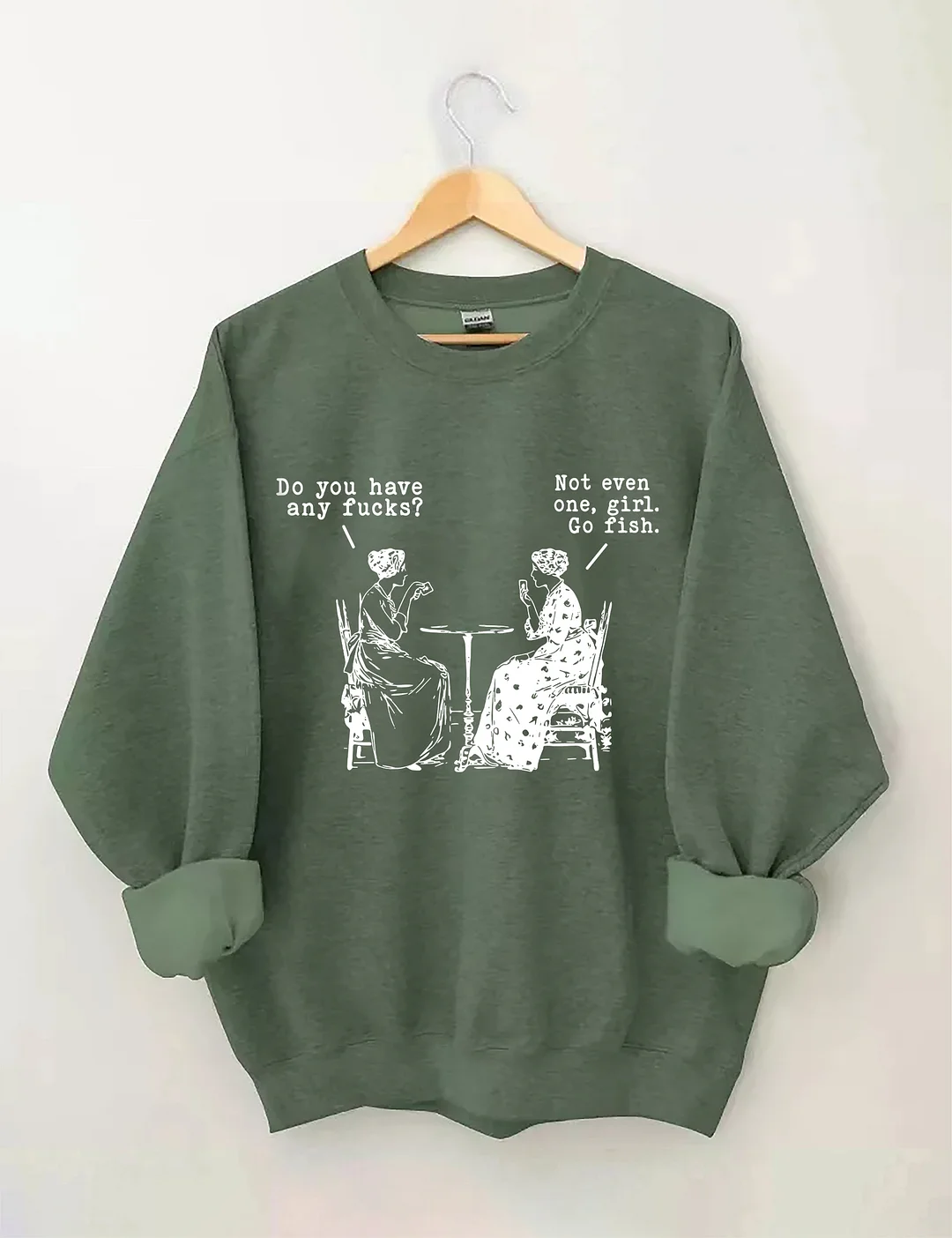 Go Fish Girl Funny Cuss Curse Words Sweatshirt