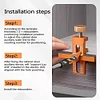 Woodworking Cabinet Door Installation Jig Adjustable Quick Positioning Tool