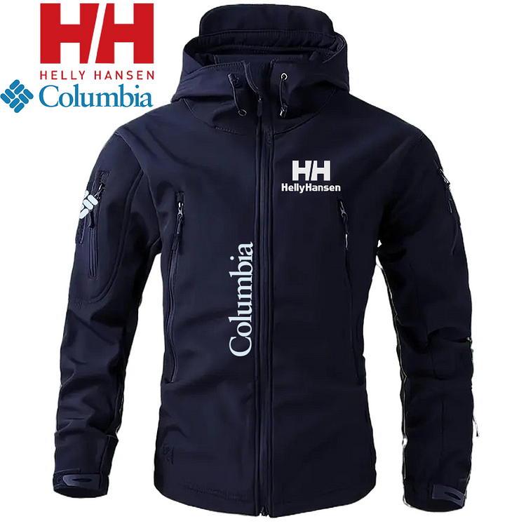 🍁 HellyHansen a Columbia spojily síly, aby vytvořily pánskou taktickou, nepromokavou podzimní bundu pro outdoorové aktivity.