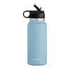 40oz Insulated Cup Mug Straw Lid Stainless Steel Thermos Water Bottle Wide Mouth