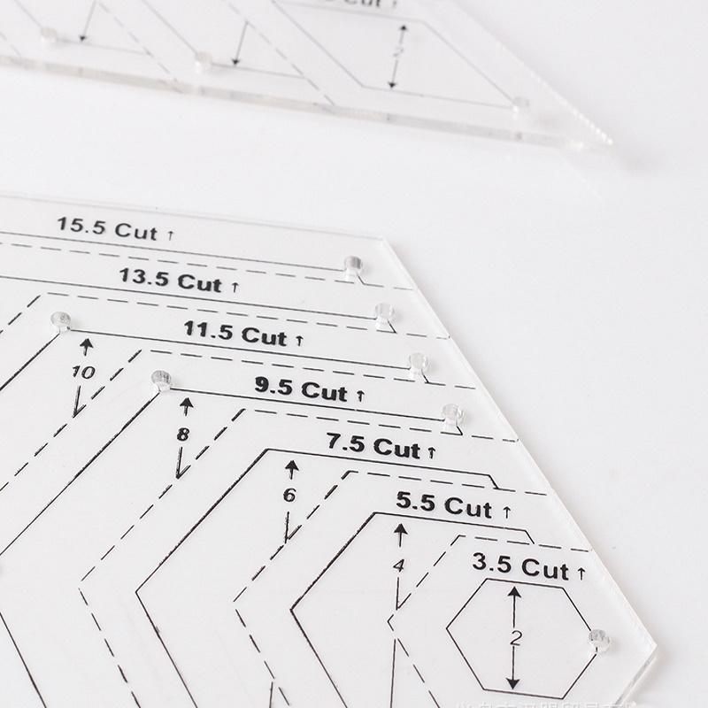 Hexagon Quilting Ruler