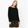 ONLY Brand NEW commuting lady flowers long sleeve rib cuff pleated two-piece dress knit women |118146532