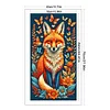 (Big Size)Fox - 14CT Stamped Cross Stitch - 40*70cm - Animal