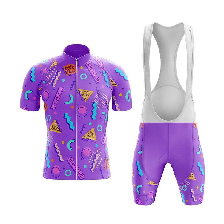 90s Memphis Club Men's Short Sleeve Cycling Kit