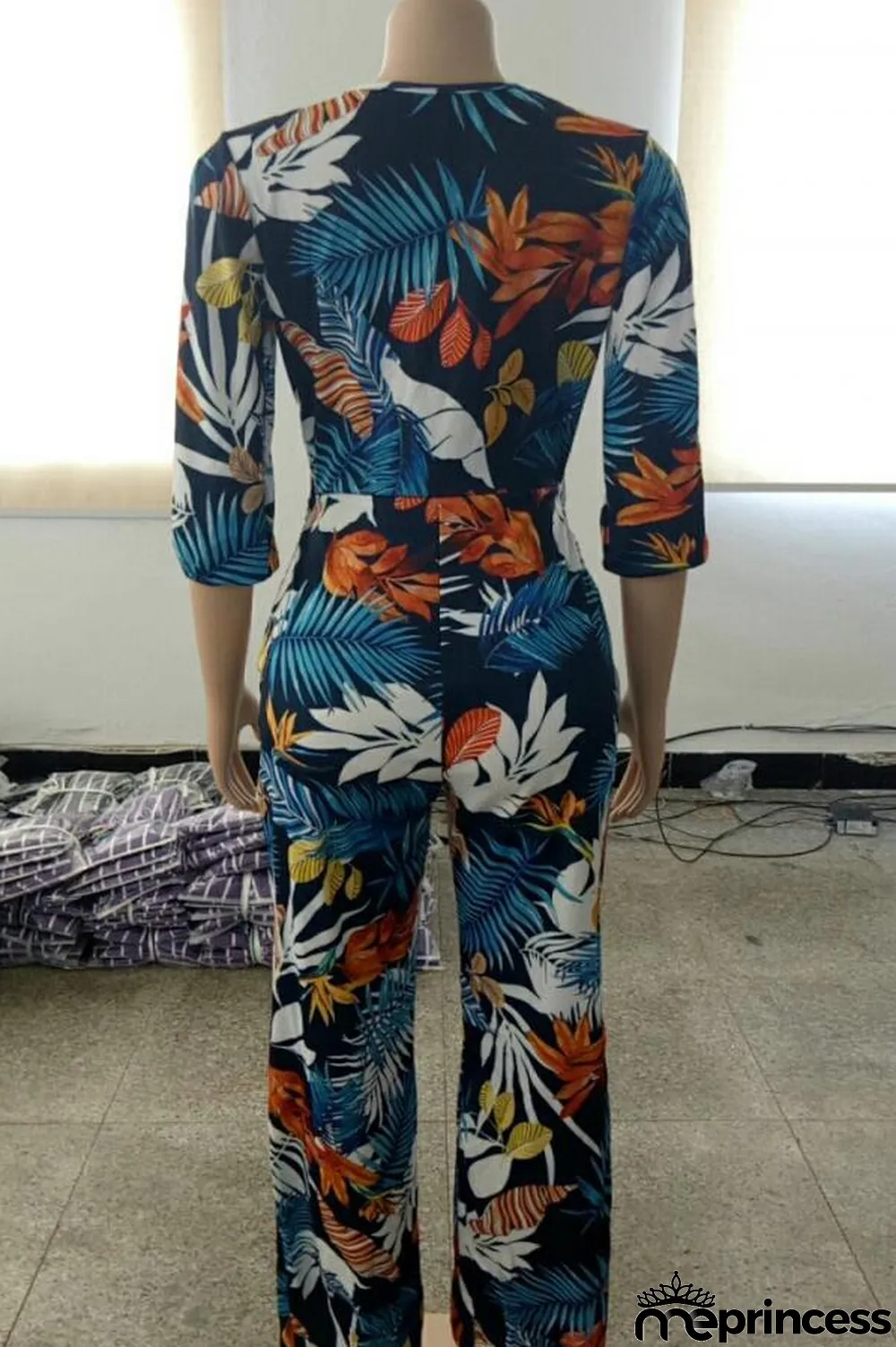 Coffee Sexy Fashion Asymmetrical Hollow bandage Polyester Sleeveless Slip Jumpsuits