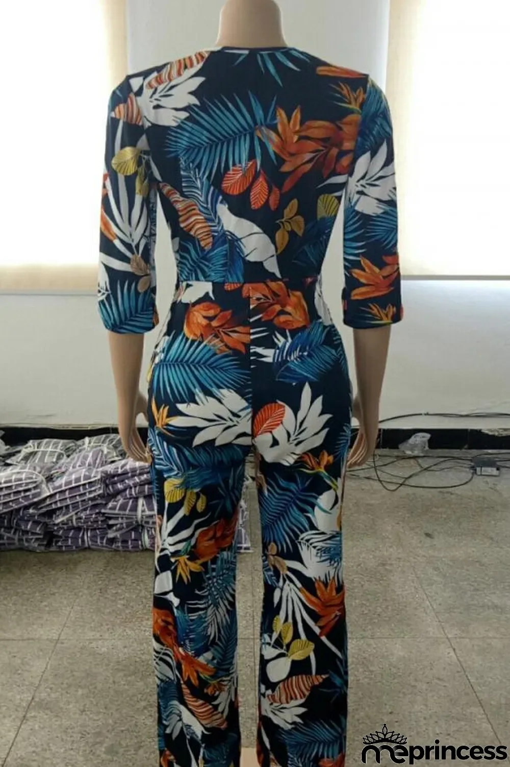 Coffee Sexy Fashion Asymmetrical Hollow bandage Polyester Sleeveless Slip Jumpsuits