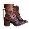 Women's Autumn And Winter Knight Boots Retro Rivet Plus Size Boots