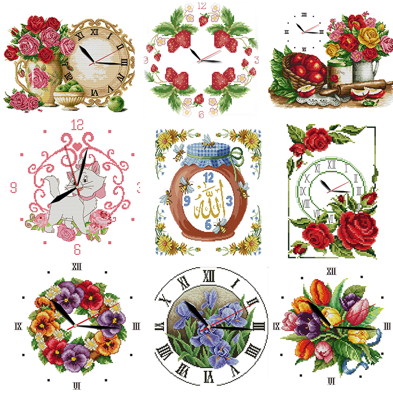 Cross Stitch Clock