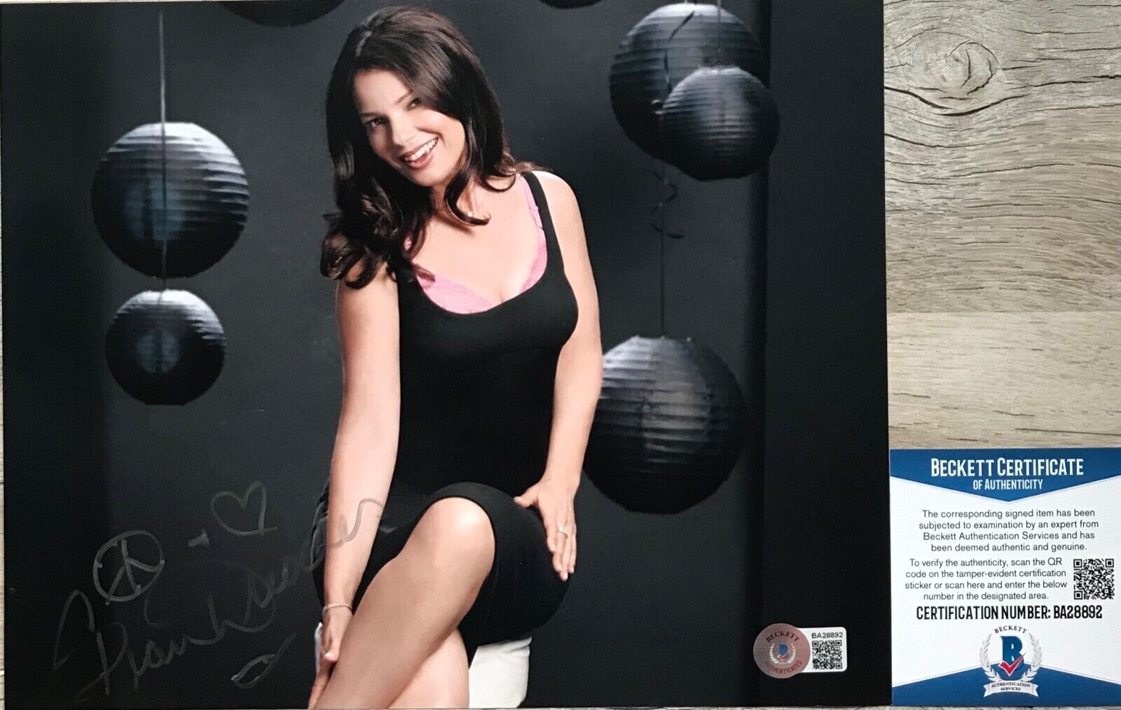 Fran Drescher SEXY Autographed Signed THE NANNY 8x10 Photo Poster painting Beckett BAS
