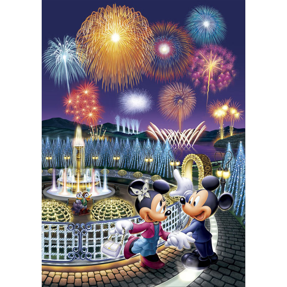 

30*40CM - Round Drill Diamond Painting - Cartoon Mouse, 501 Original