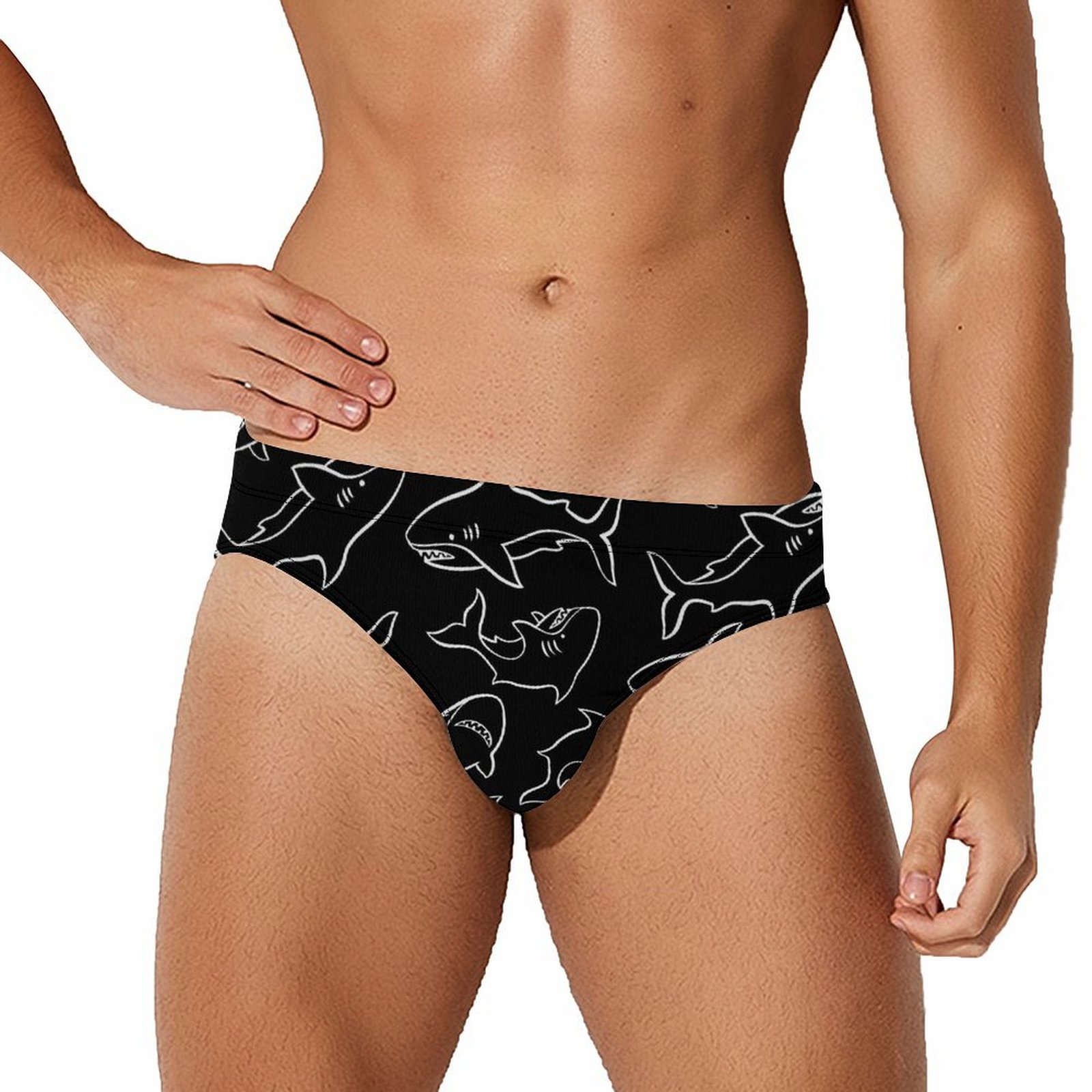 Black Sharks Full Print Trunks