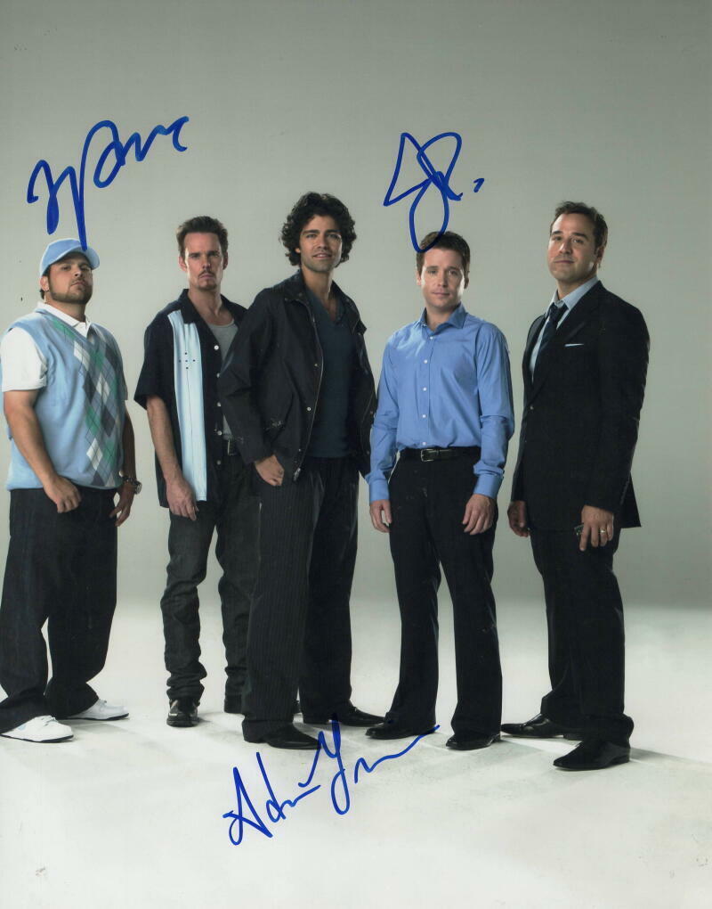 JERRY FERRARA ADRIAN GRENIER JEREMY PIVEN SIGNED AUTOGRAPH ENTOURAGE 11x14 Photo Poster painting