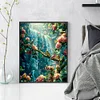 Flower And Bird Waterfall-11CT Stamped Cross Stitch 45*55cm/17.72*21.65in