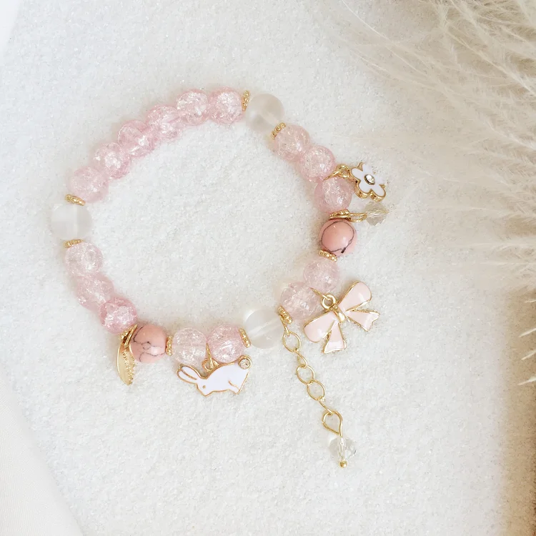 Fresh Pink Bunny Bracelet