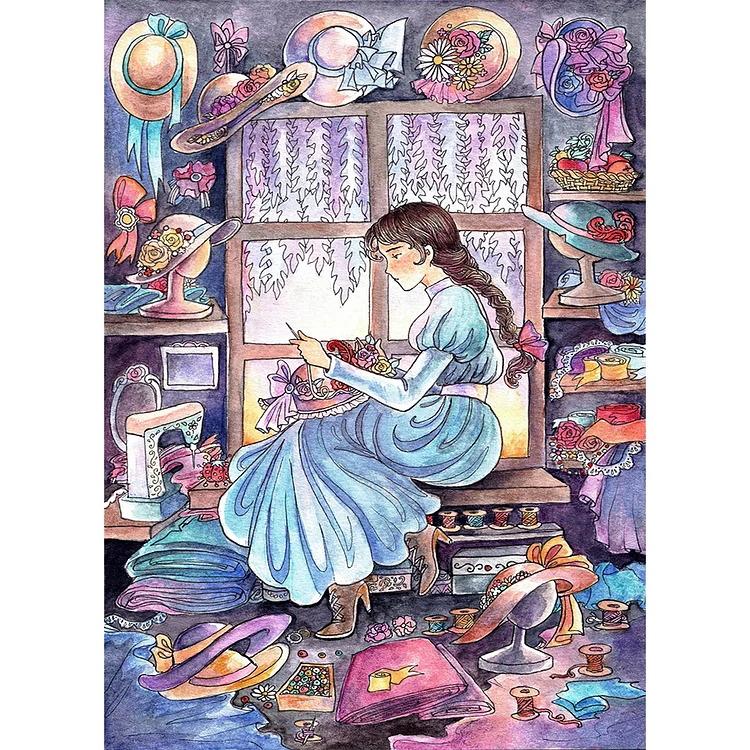 Howl'S Moving Castle - Sophie - Printed Cross Stitch 11CT 40*60CM