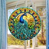 Diamond Painting Double Sided Stained Glass Peacock Hanging Diamond Art Kits