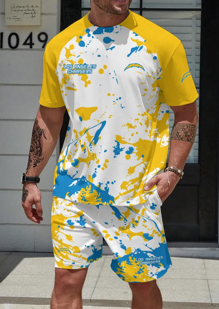 Los Angeles Chargers Limited Edition Top And Shorts Two-Piece Suits