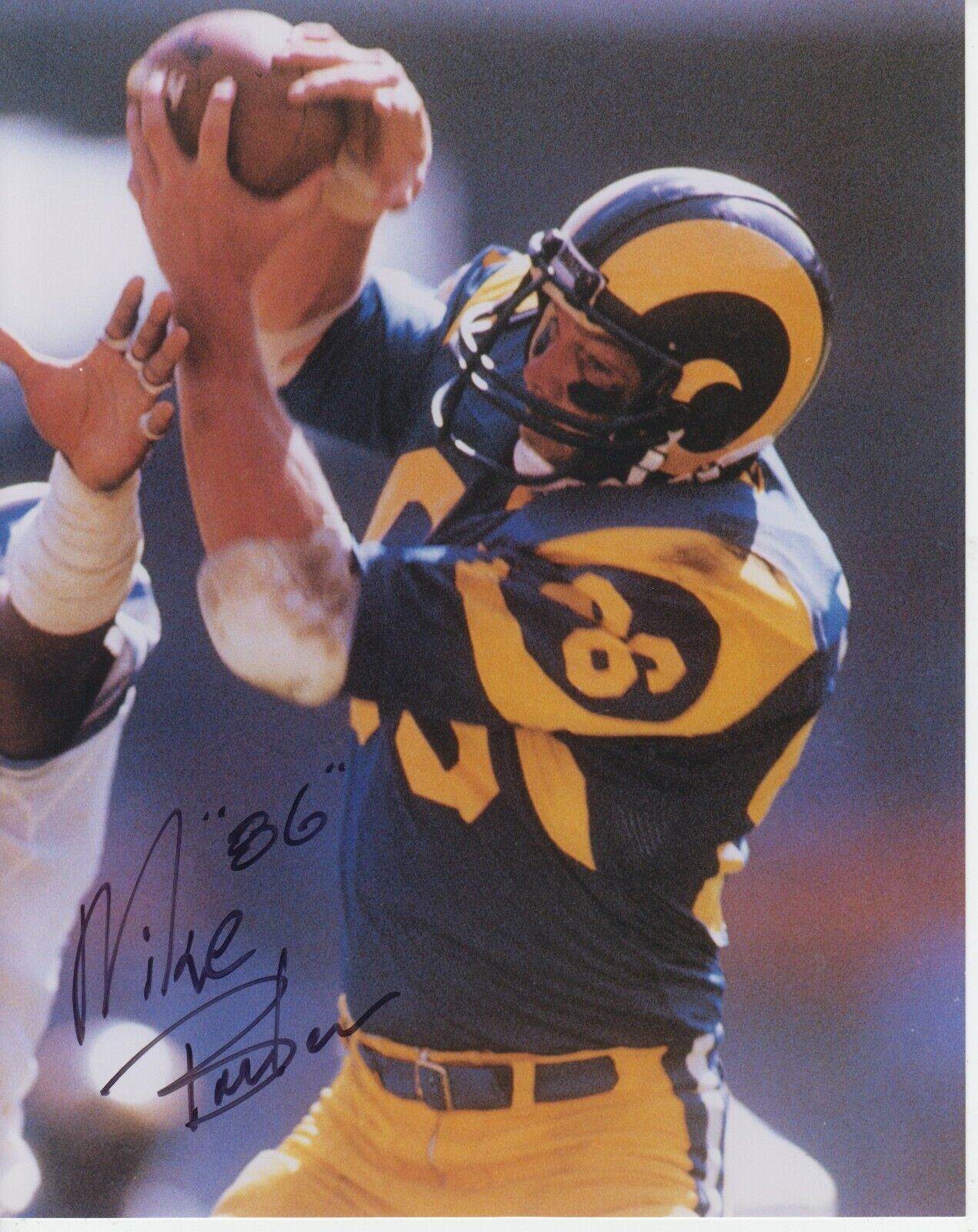 Mike Barber #0 8x10 Signed Photo Poster painting w/ COA Los Angeles Rams -