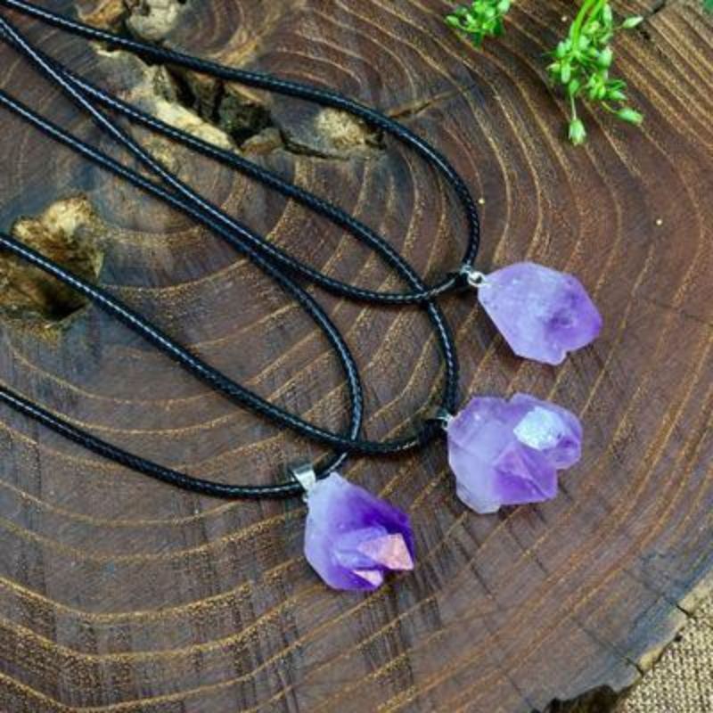 Amethyst & Brave Necklace