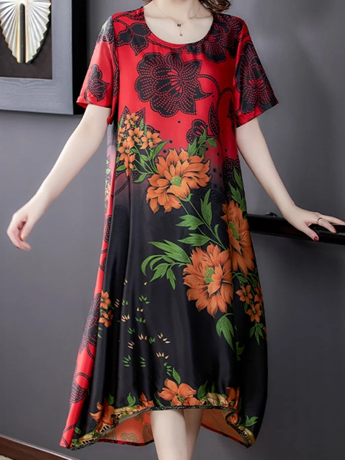 Elegant Fashion Print Dress
