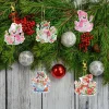 20pcs DIY Diamond Painting Keychain  | snowman (Single Side)