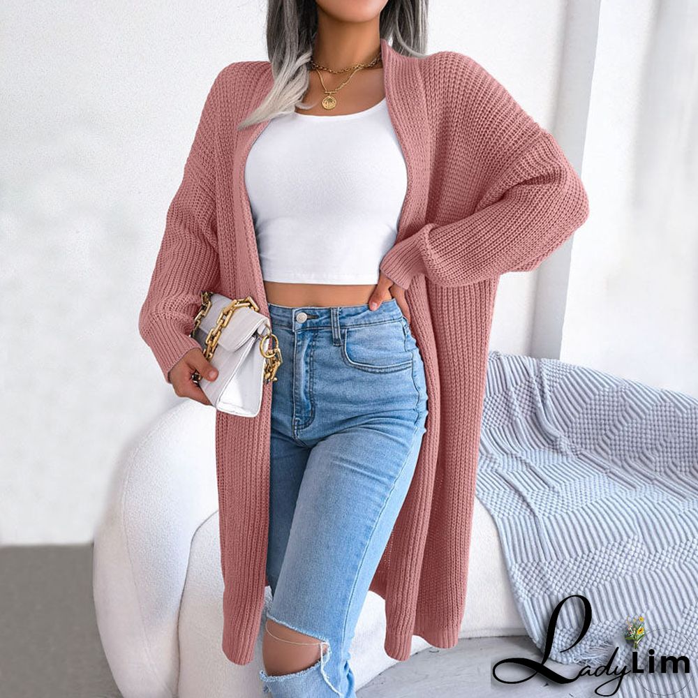 Casual Solid Colour Cardigan