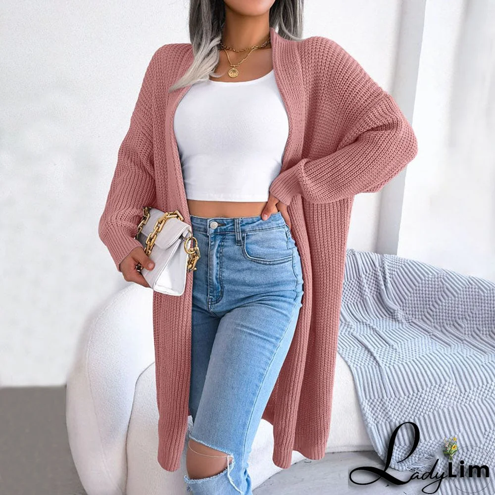 Casual Solid Colour Cardigan
