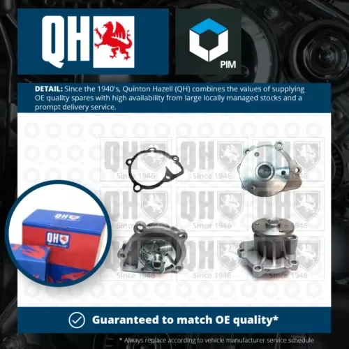 Dronehint Water Pump fits KIA SORENTO Mk2 2.4 09 to 15 G4KE Coolant QH 251002G100 Quality Parts