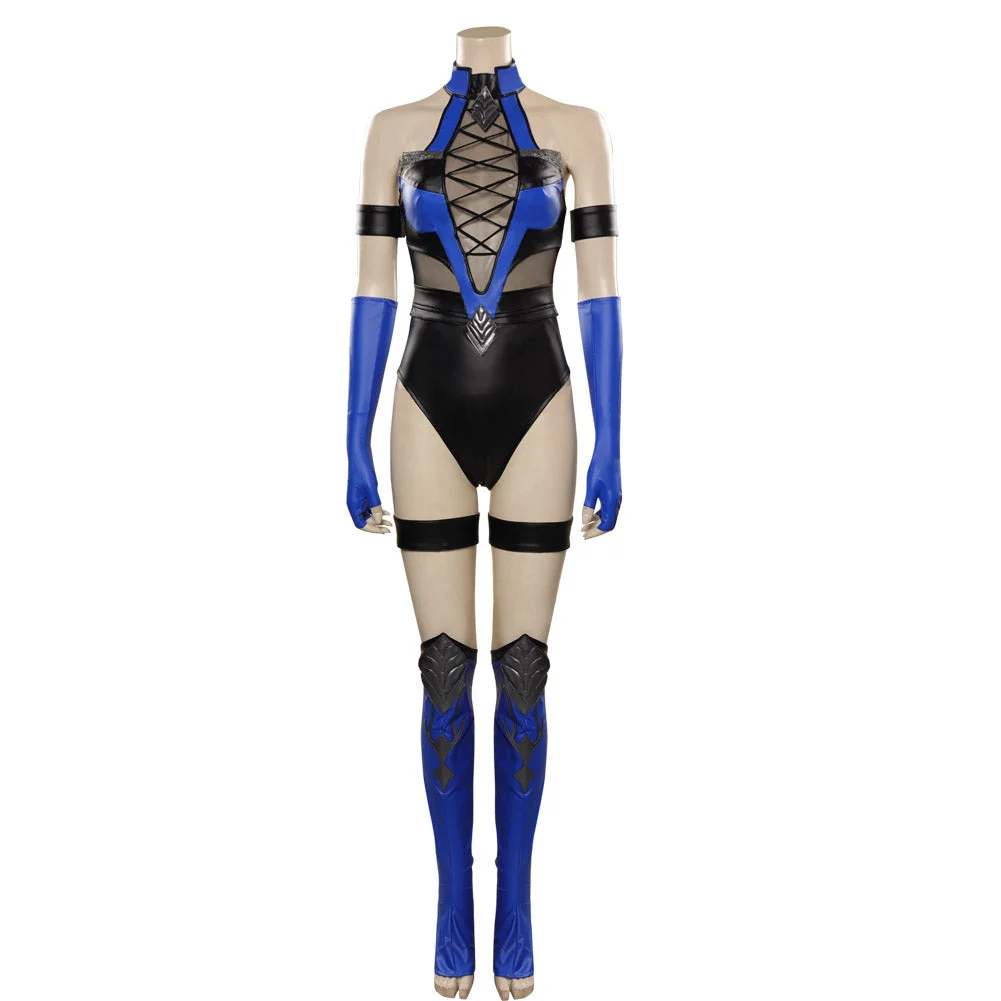 Kitana Cosplay Costume Mortal Kombat 4 Jumpsuit Outfits