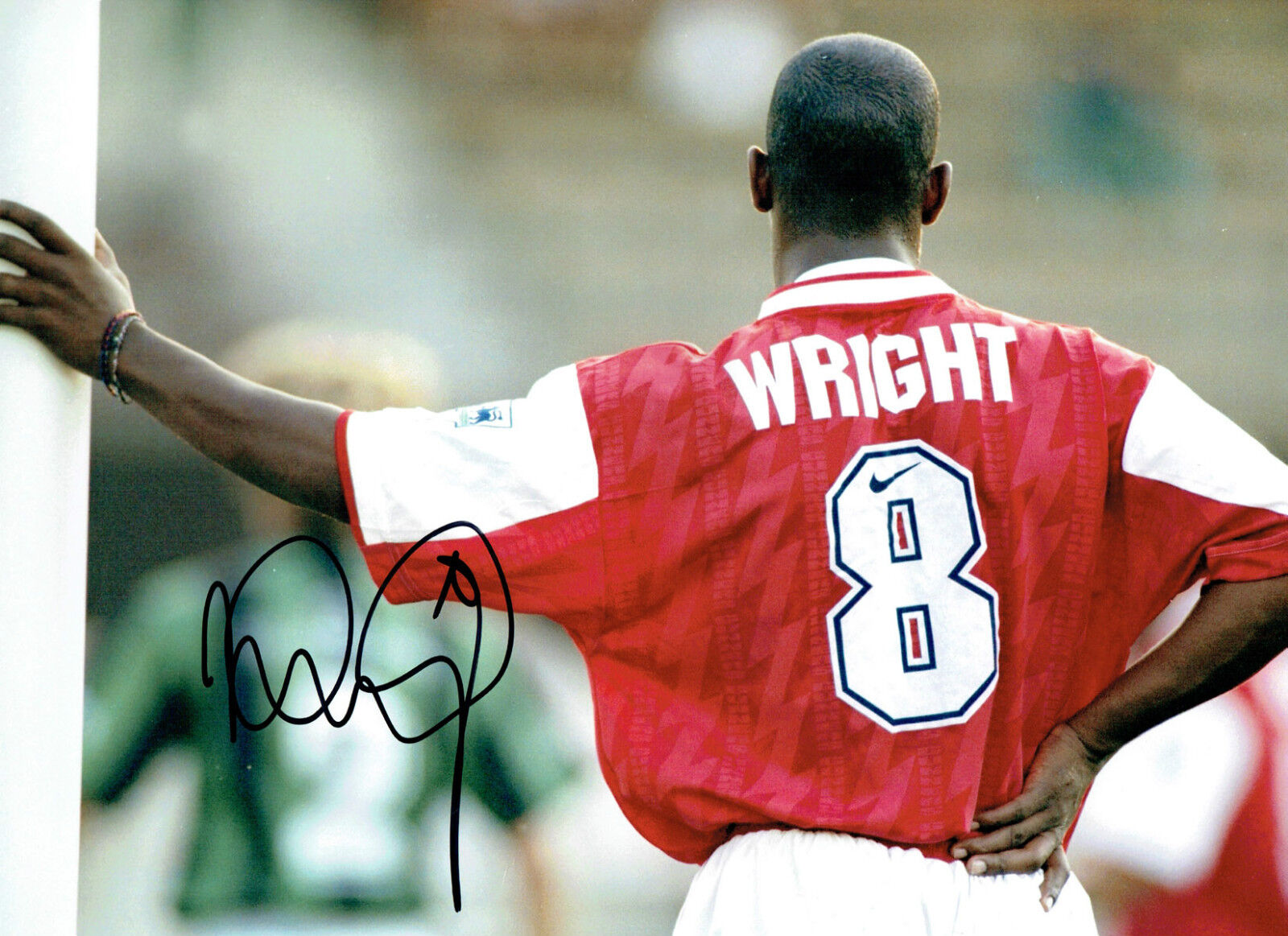 Ian WRIGHT SIGNED Autograph 16x12 Photo Poster painting AFTAL COA Arsenal Football LEGEND