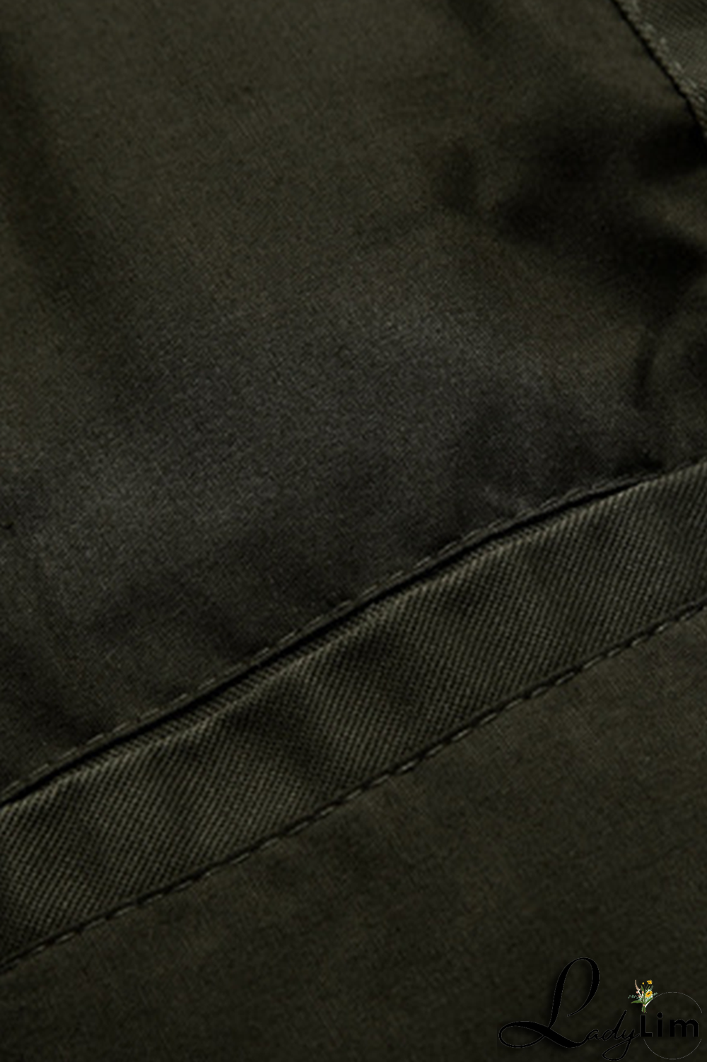 Black Fashion Casual Solid Pocket Zipper Mandarin Collar Outerwear