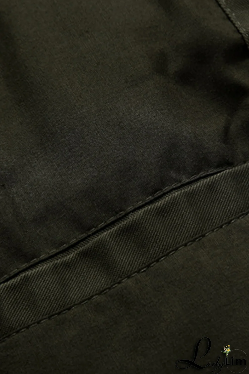 Black Fashion Casual Solid Pocket Zipper Mandarin Collar Outerwear