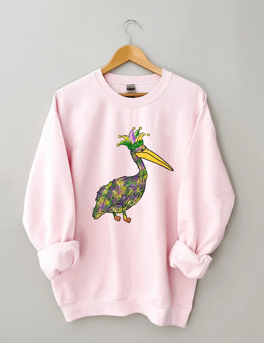 Mardi Gras Pelican Sweatshirt