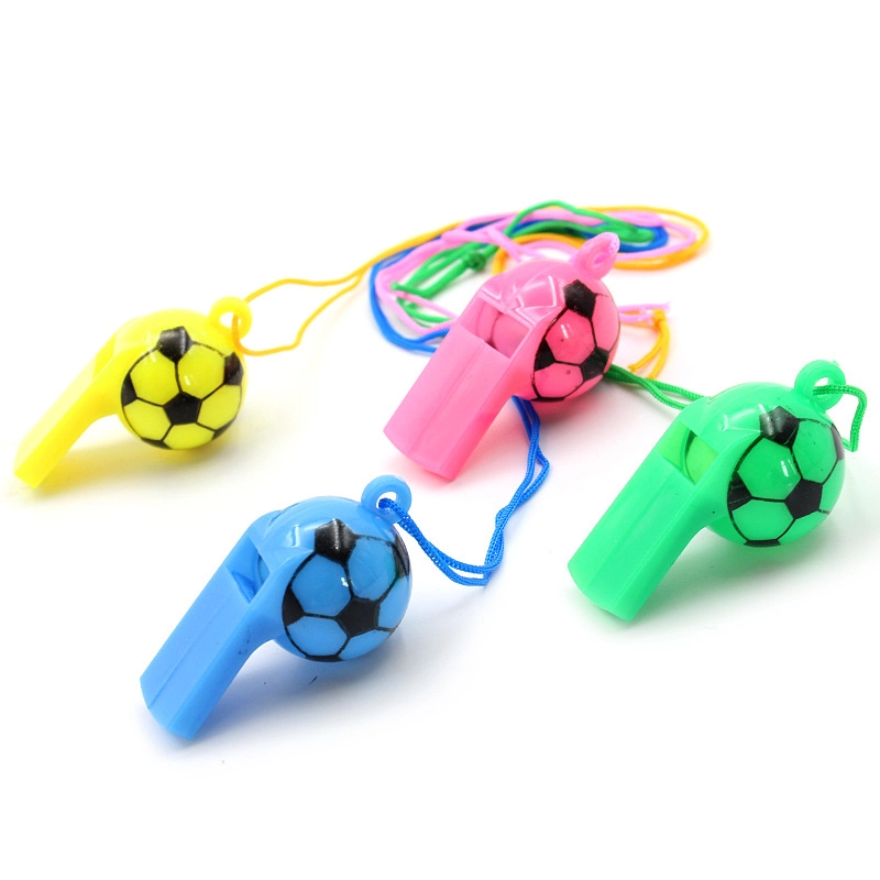 Color Plastic Football Whistle Referee Whistle Game Supplies