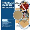 (25x25cm)DIY Pearl Painting Xmas Framed Handmade Pearl Material Art Kit Living Room Decor