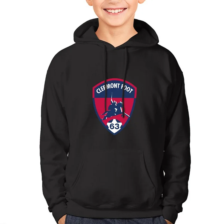 Clermont Foot 63 Sweat À Capuche Avec Maillot De Survêtement Garçon Junior