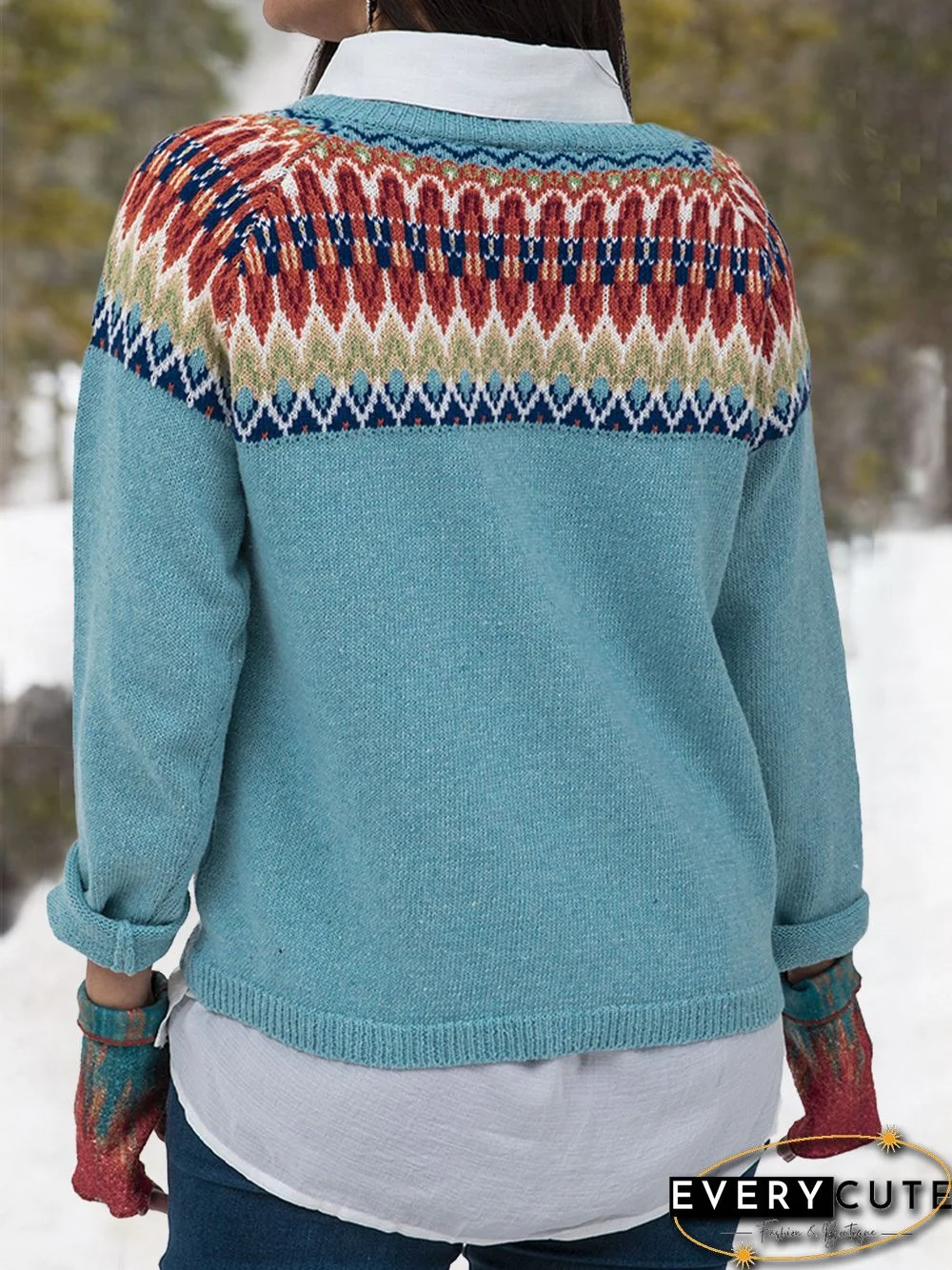 Printed Cotton Casual Cardigans